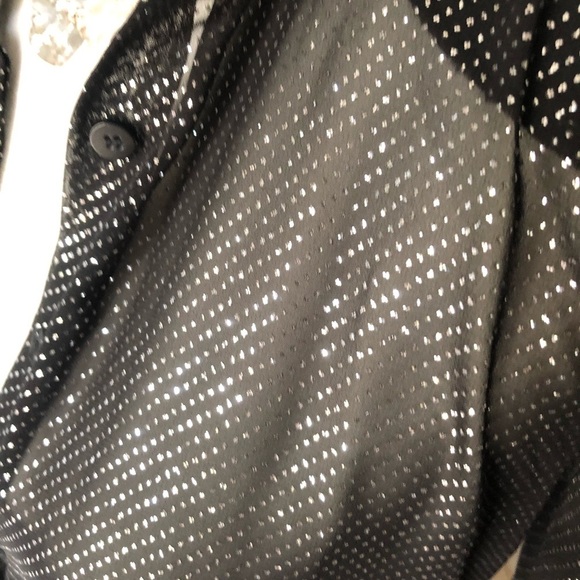 Zara Black & Silver Glitter Long Sleeve Dress 🔥 - Picture 7 of 10